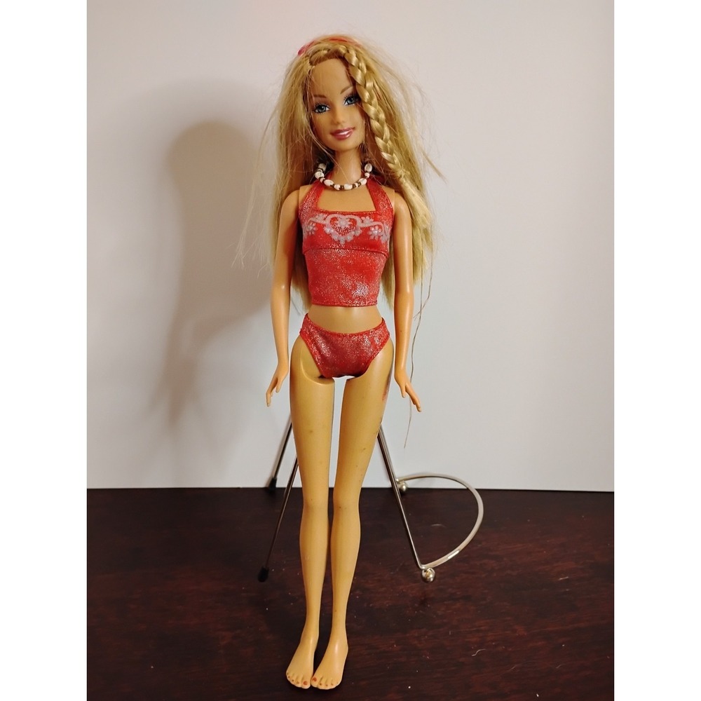 2005 Vintage Mattel Barbie Beach Fun Doll Original‎ Clothes Blonde Hair 12 Inch